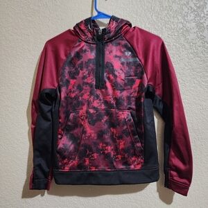 Russell athletic red and black camo hooded pullover sweatshirt Size L (10-12)